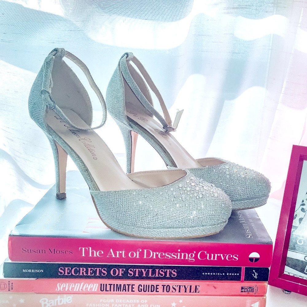 Sliver Gitter Heels
